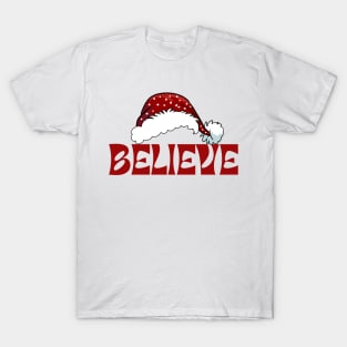 Believe in Santa Christmas Apparel T-Shirt